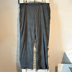Eileen Fisher linen blend pants with size zipper size Large Petite grey